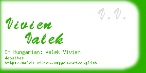 vivien valek business card